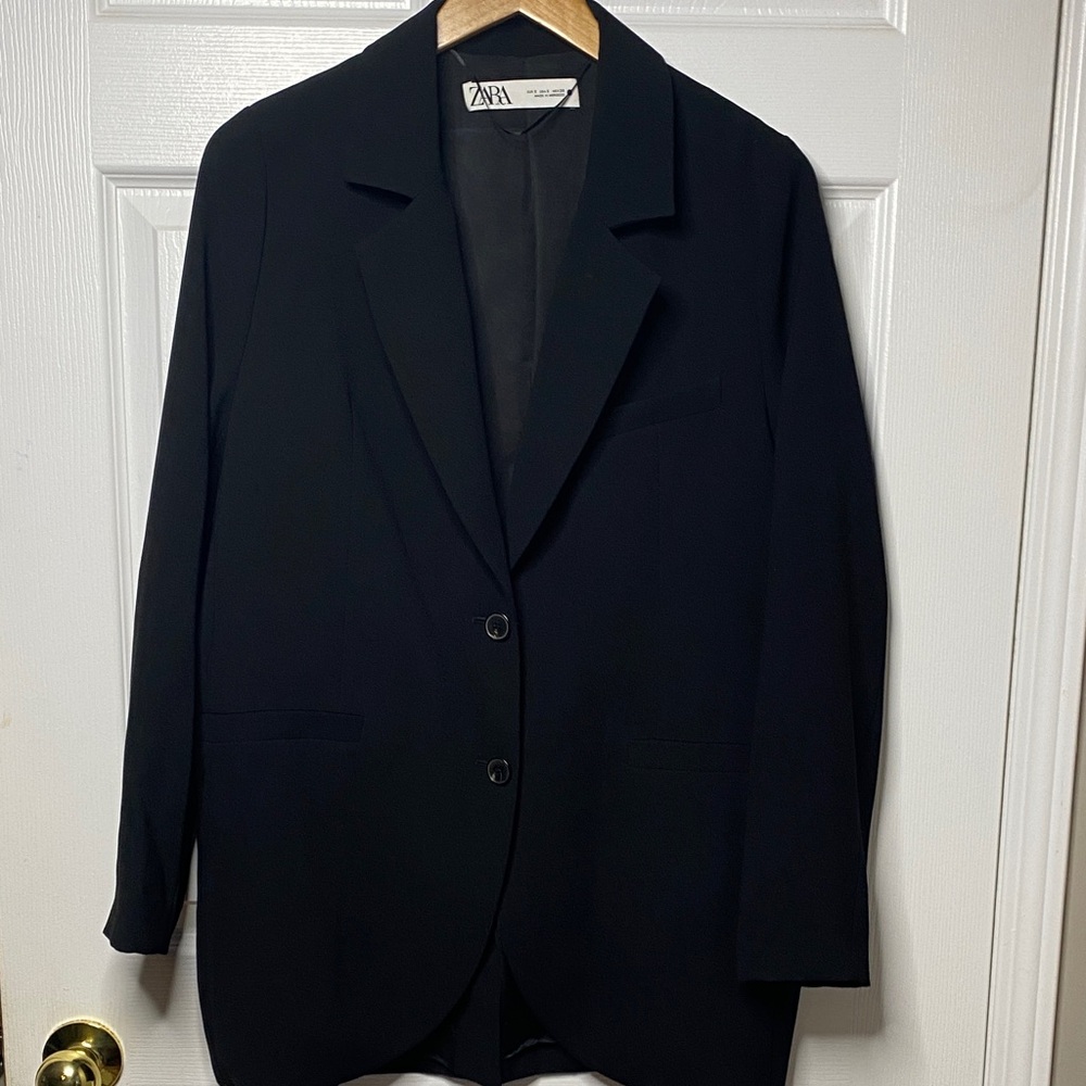 Zara Women's Elegant Black Suit Jacket